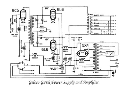 Geloso G24R Power aupply and amplifier