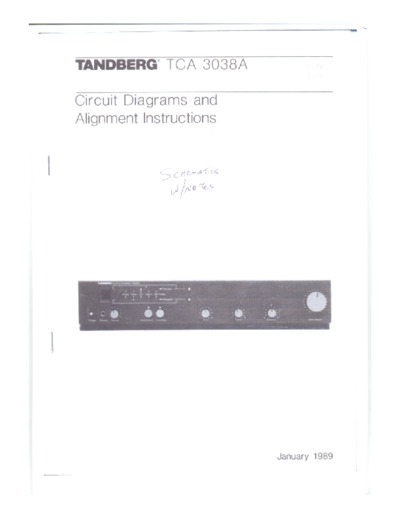 Tandberg TCA-3038-A