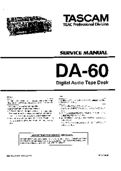 Tascam DA-60