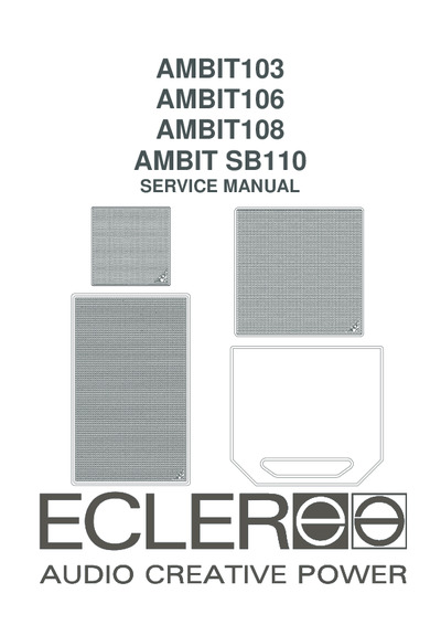Ecler AMBIT103, AMBIT106, AMBIT108, SB110
