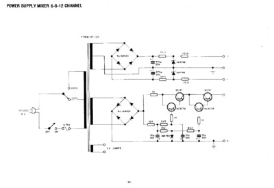 Giannini Power Supply Mixer 6-8-12 Channel