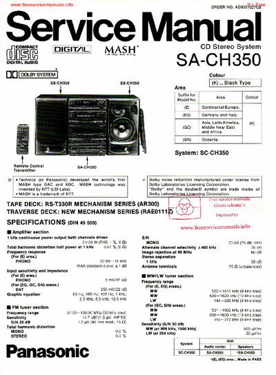 Technics SA-CH350