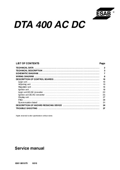 DTA 400AC-DC