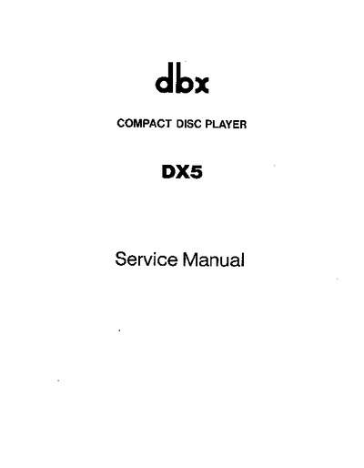 DBX DX5-cd