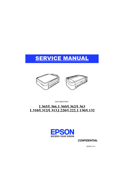 Epson L365, L366, L360, L362, L363, L310, L312, L313, L220, L222, L130, L132