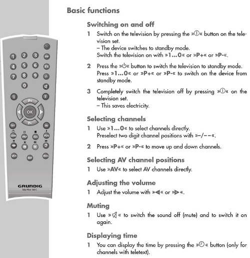 Mando para TV GRUNDIG P37-080 - Mandos y Más