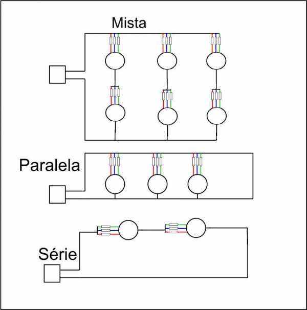 conectar led rgb en paralelo